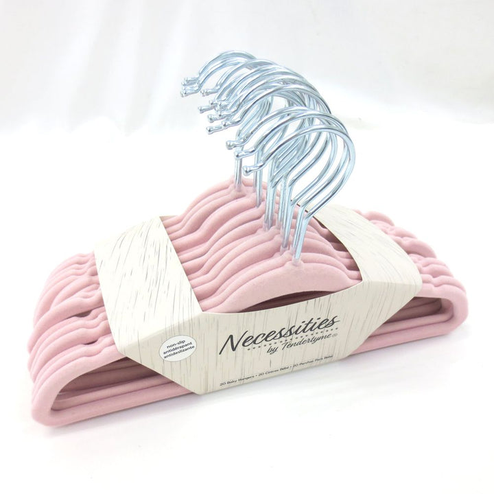 Amor Bebe by TenderTyme 19-Pack Non-Slip Design Baby Hangers - Pink (91042) (Open Box)