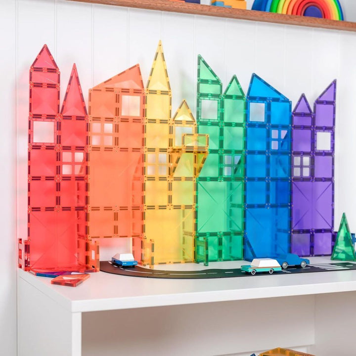 Connetix 102-Piece Magnetic Tiles Creative Pack - Rainbow