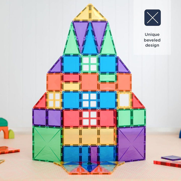 Connetix 102-Piece Magnetic Tiles Creative Pack - Rainbow