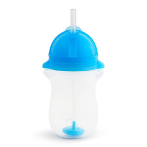 Munchkin Any Angle Click Lock Weighted Straw Trainer Cup - Blue (10 oz) (91287) (Open Box) Default Title