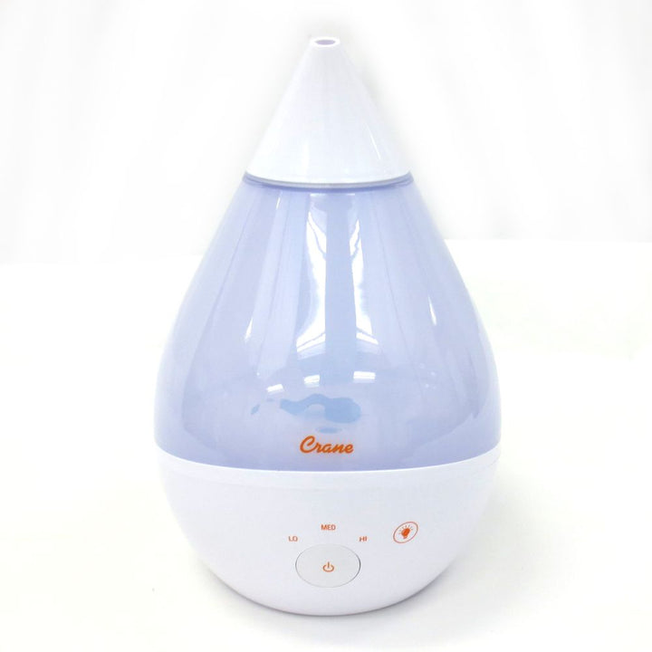 Crane Drop 2.0 4-in-1 Cool Mist Humidifier with Aroma Tray and Sound - White (91297) (Open Box)