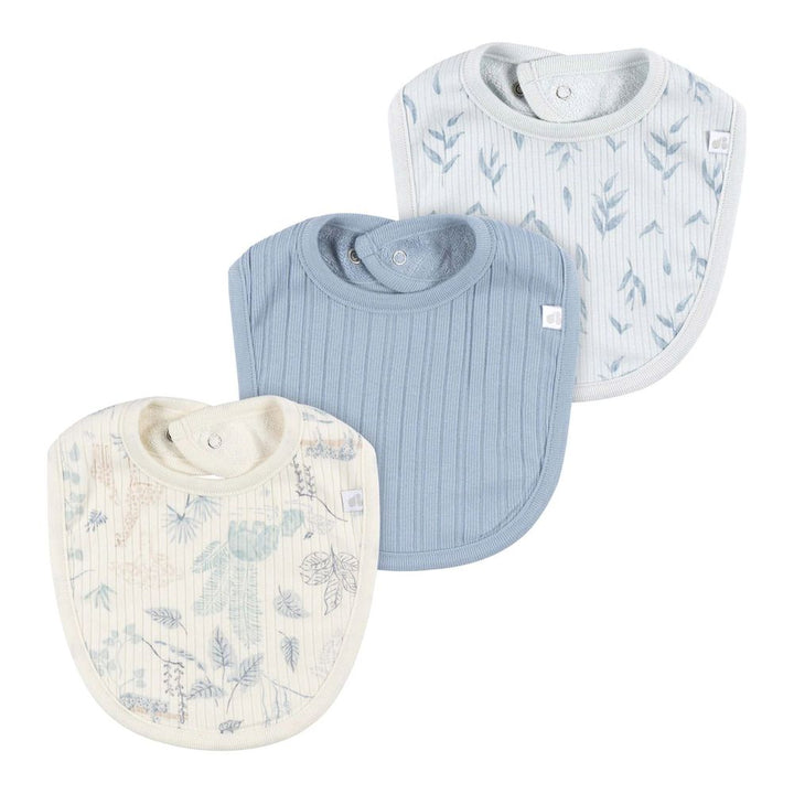 Just Born 3-Pack Baby Bibs Blue