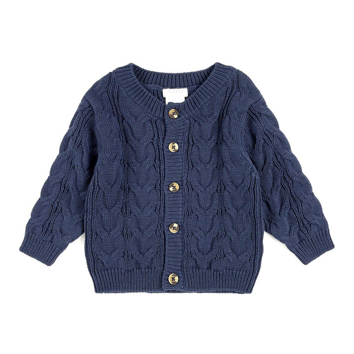 Petit Lem Sweater Knit Cardigan Dress Blues 9-12 Months Fall Winter 2024