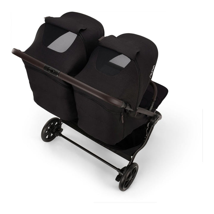 NUNA TRVL dubl Double Stroller - Caviar