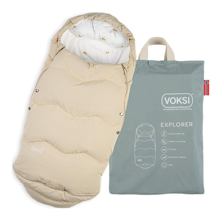 VOKSI Explorer Footmuff Seashell Sand