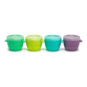 Melii 4-Piece Silicone Snap & Go Pods Set (6 oz)