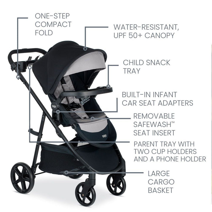 Britax Brook + Modular Stroller - Graphite Onyx