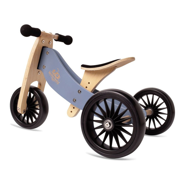 Kinderfeets 2-in-1 Tiny Tot Plus Balance Bike Slate Blue