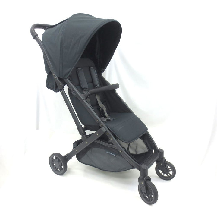 UPPAbaby Minu V2 Lightweight Stroller - Jake (Charcoal on Carbon Frame with Black Leather) (92021) (Open Box)