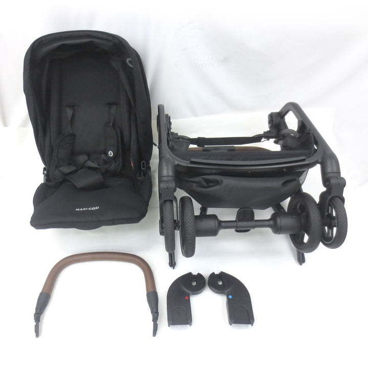 Maxi Cosi Leona Ultra Compact Stroller - Essential Black (92034) (Open Box)