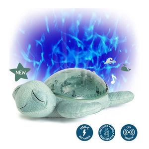 Cloud B Tranquil Turtle Light Projector Plush Toy Tranquil Turtle Green