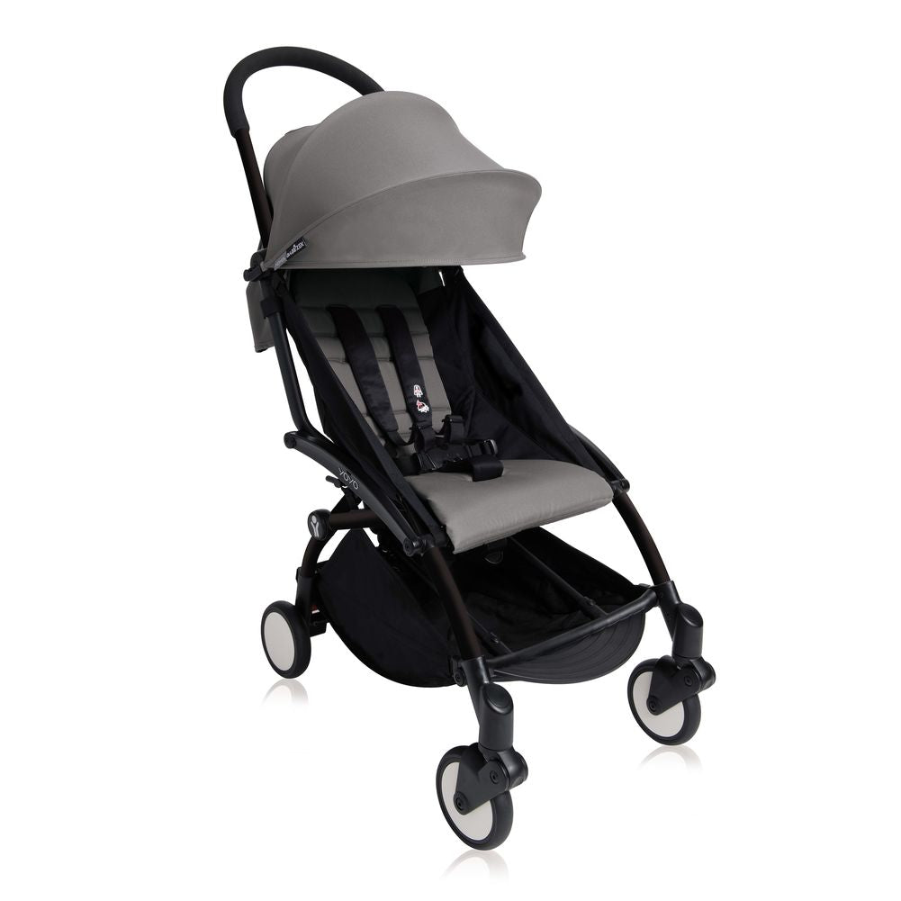 BabyZen YOYO2 6 Stroller Grey on Black Frame 92202 Open Box Dear Born Baby