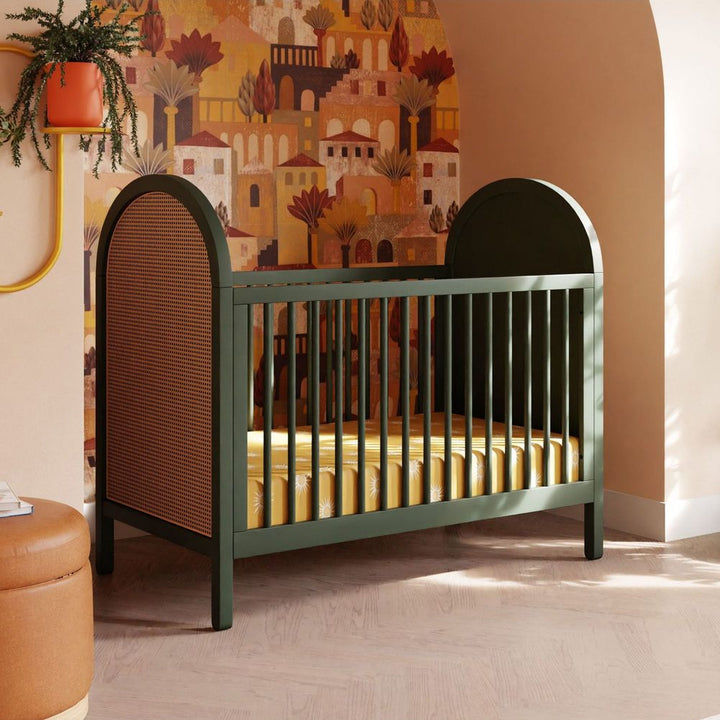 Babyletto Bondi Cane 3-in-1 Convertible Crib with Natural Cane Side Panels