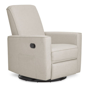 Evolur Monroe Glider Recliner with Swivel Base - Light Sand Default Title