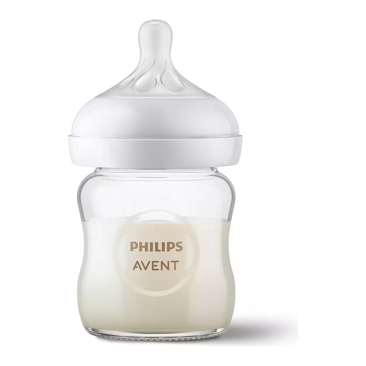 Avent 3-Pack Natural Response Glass Baby Bottle (4 oz)