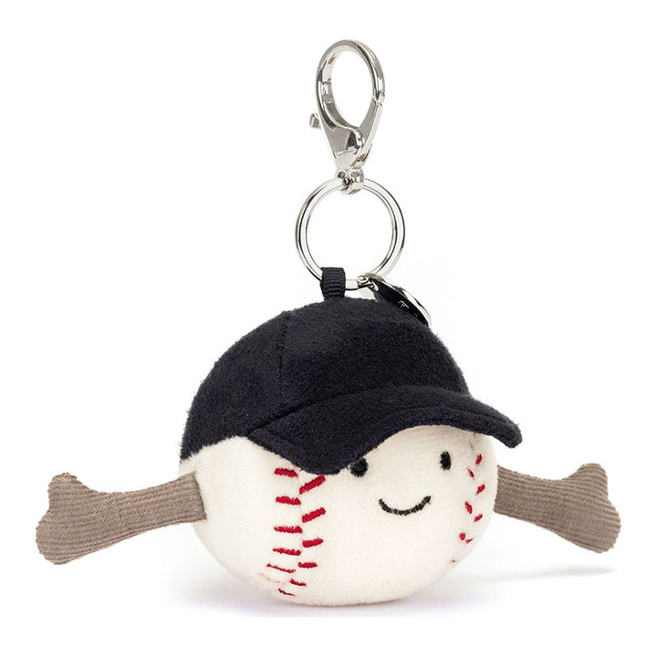 Jellycat Amusable Bag Charm Sports Baseball