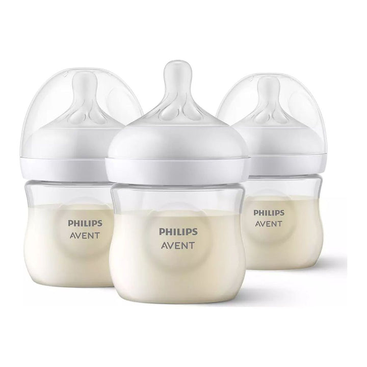 Avent 3-Pack Natural Response Baby Bottle (4 oz) (93016) (Open Box) Default Title