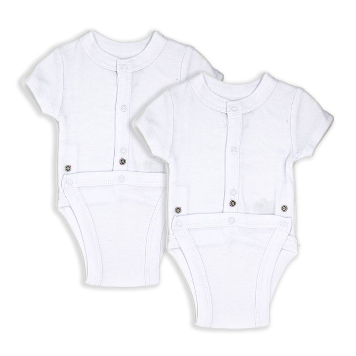 Necessities by TenderTyme 2-Pack Diaper Vests - White (6-9 Months, 19-21 lbs) (93325) (Open Box) Default Title