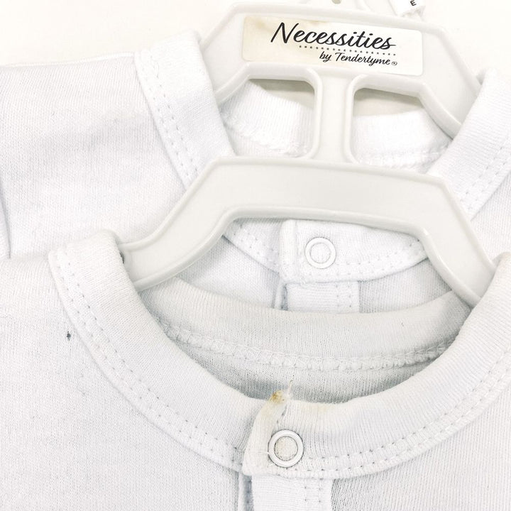 Necessities by TenderTyme 2-Pack Diaper Vests - White (Preemie, Up to 7 lbs) (93332) (Open Box)