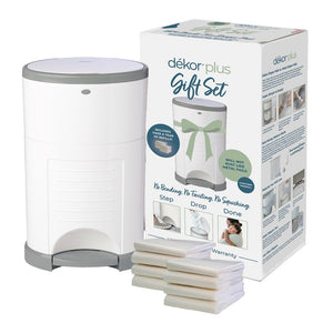 Dekor Plus Diaper Pail Gift Set - White Default Title