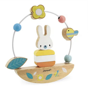 Janod Pure Bead Maze and Rocking Rabbit