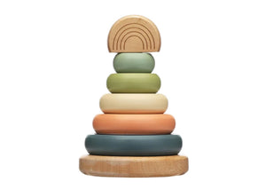 Pearhead Wooden Stacking Toy Tower